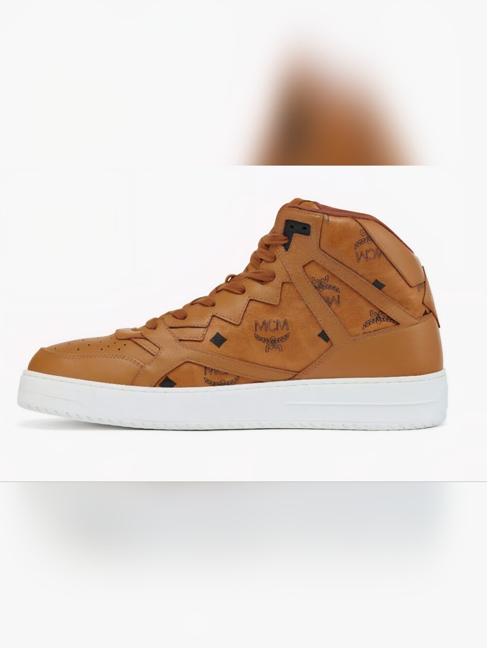 NEW - Men's Authentic MCM Neo Terrain Hi Sneakers Visetos Leather Mix (Size 7) - Picture 2 of 3
